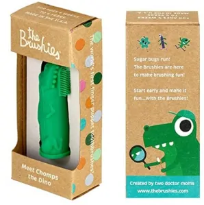 The Brushies Silikonový zubní kartáček - Dino