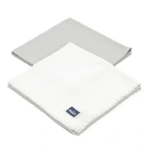 La Millou - 2ks mušelínové pleny/bryndáčky - Stone/Off white