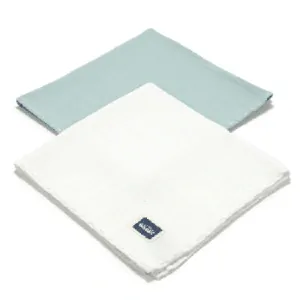 La Millou - 2ks mušelínové pleny/bryndáčky - Mint/Off white