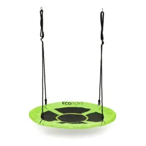 Houpací kruh Ecotoys, zelený - 110 cm, nosnost 150 kg