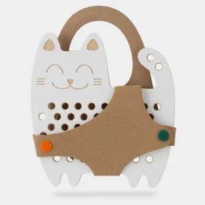 Dřevěná provlékačka - Kočka