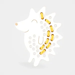 Dřevěná provlékačka - Ježek