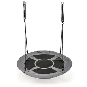 Houpací kruh Ecotoys, šedý - 110 cm, nosnost 150 kg