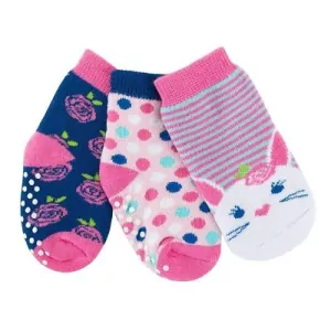 Zoocchini - Protiskluzové ponožky set 3 ks - Králíček, 0-24m. 