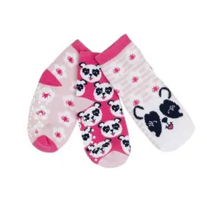 Zoocchini - Protiskluzové ponožky set 3 ks - Panda, 0-24m.