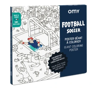 OMY Velký vybarvovací plakát, omalovánka - Football 70 x 100 cm