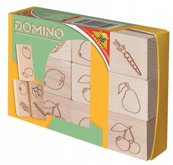 Dřevěné domino - Ovoce a zelenina 12 ks