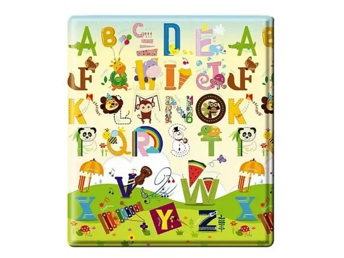 LALALU Podložka na hraní Premium Small Happy Birthday 140 x 140 cm