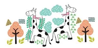 Samolepky na zeď - Žirafy