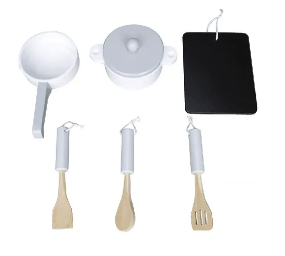 Dřevěná sada kuchyňského náčiní Ecotoys