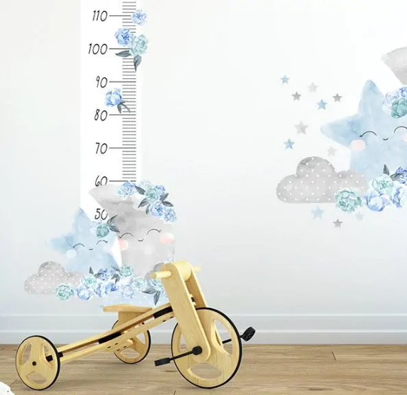 Samolepka na zeď metr - Měsíc blankytný