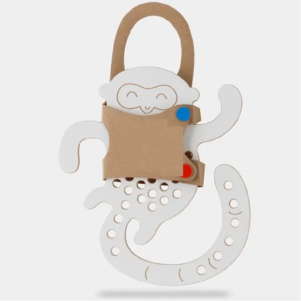 Dřevěná provlékačka - Opička