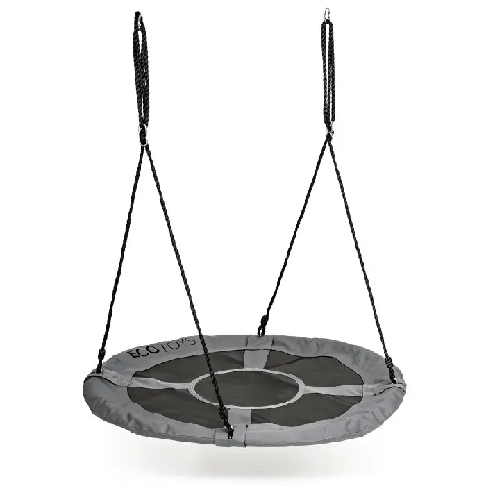 Houpací kruh Ecotoys, šedý - 110 cm, nosnost 150 kg
