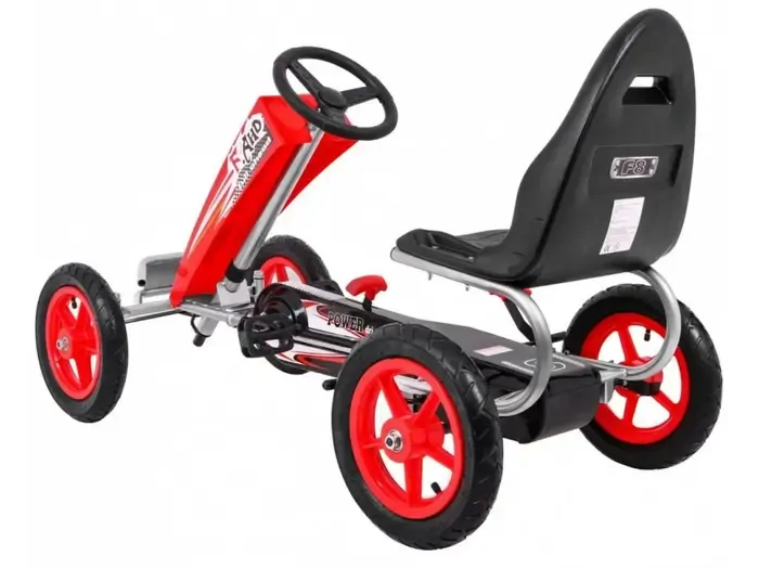 Šlapací motokára F8 - červená