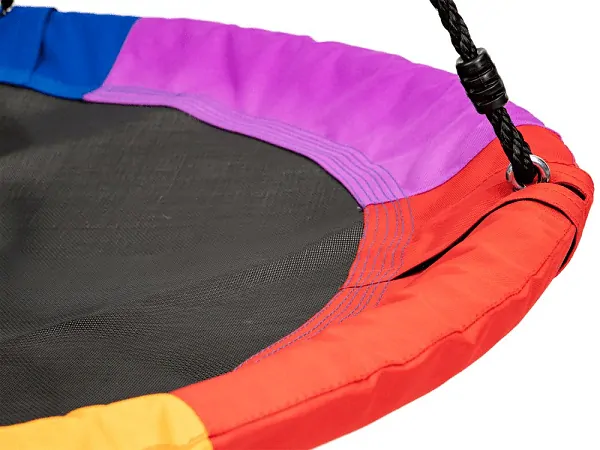 Houpací kruh Ecotoys, duhový - 100 cm, nosnost 100 kg