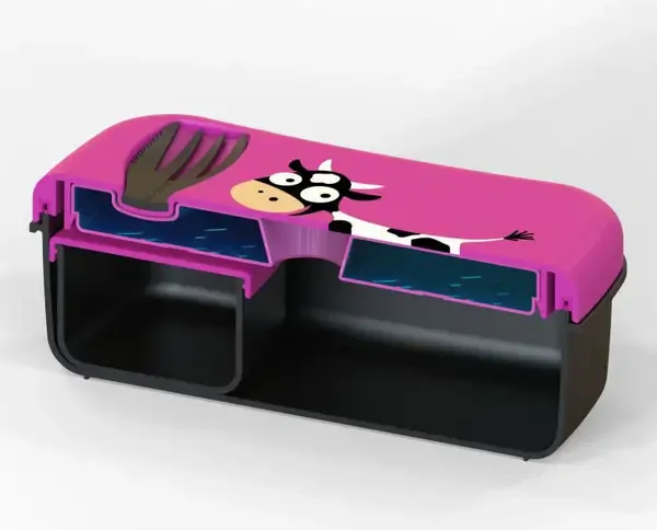 Carl Oscar Svačinový box N´ice Box s chladicí části  - Purple