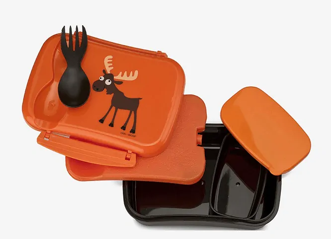 Carl Oscar Svačinový box N´ice Box s chladicí části - Orange