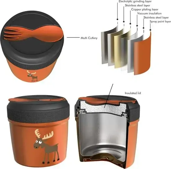 Carl Oscar Termoska na jídlo TempJar 0,5 l - Orange