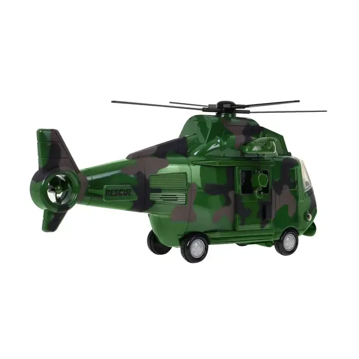 Vrtulník se zvuky a světly - tmavě zelený