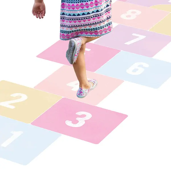 Samolepky na zem - Skákací panák, růžový