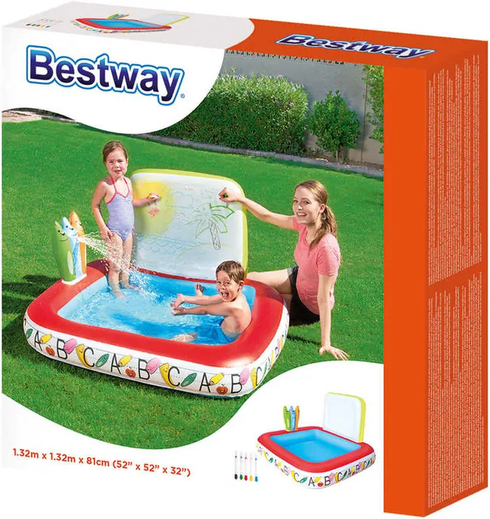 Bestway - Nafukovací hřiště+bazén+fontána+tabule