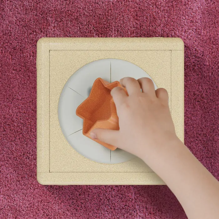 Quercetti - Vkládací kostka Kubo Shape PlayBio
