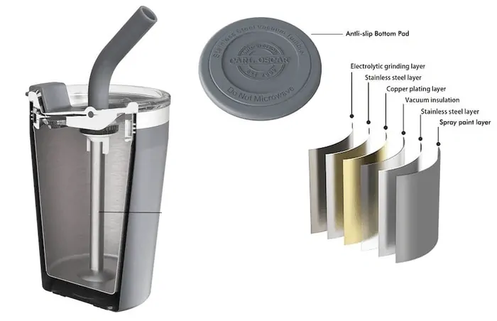 Carl Oscar Termohrnek Tumbler 0,25l  - Lime