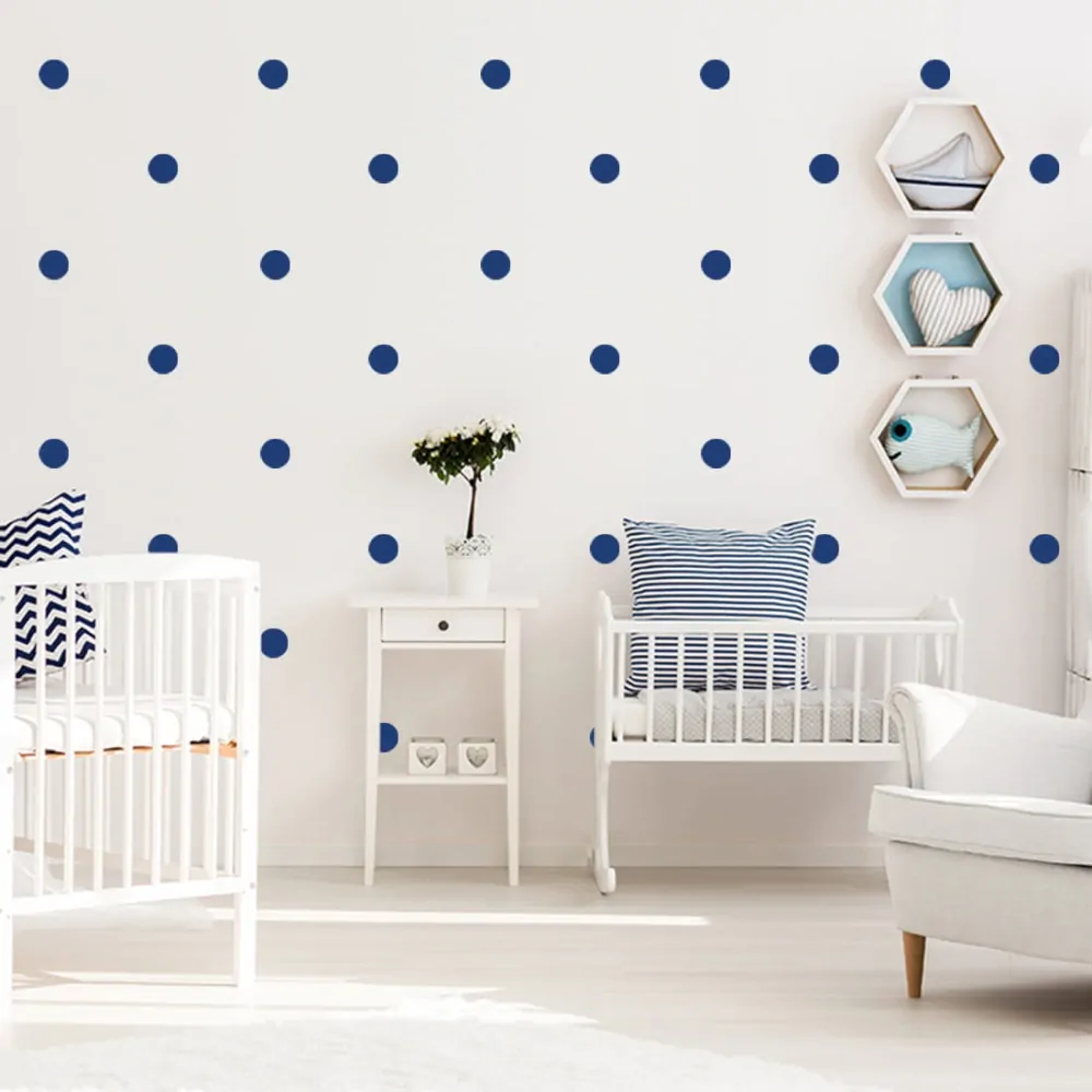 Samolepky na zeď - Velké puntíky 25 ks - oranžové