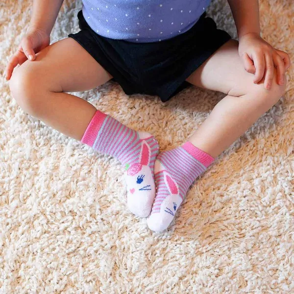 Zoocchini - Protiskluzové ponožky set 3 ks - Panda, 0-24m.