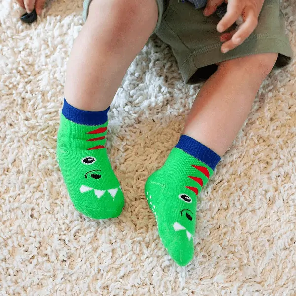 Zoocchini - Protiskluzové ponožky set 3 ks - Lev, 0-24m.