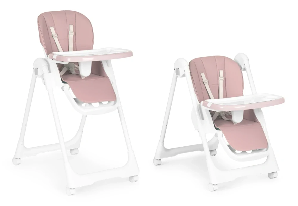 Jídelní židlička EcoToys, nastavovací - pink