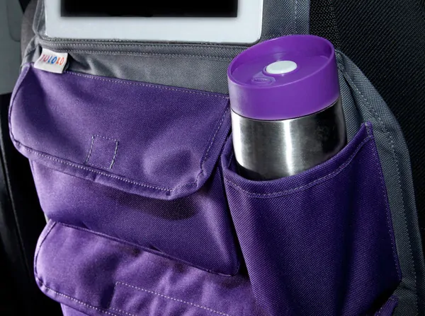 TULOKO Kapsář do auta pro děti + držák na tablet - růžový