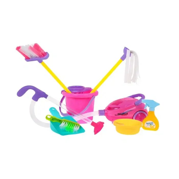 Velký úklidový vozík s vysavačem a doplňky