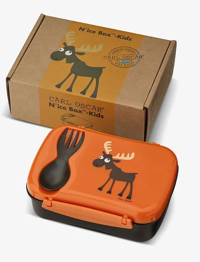 Carl Oscar Svačinový box N´ice Box s chladicí části - Orange