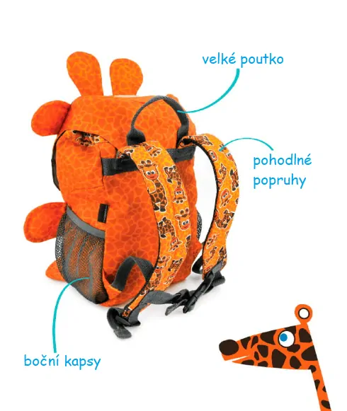Hugger Animal Dětský batoh - Gerry Giraffe