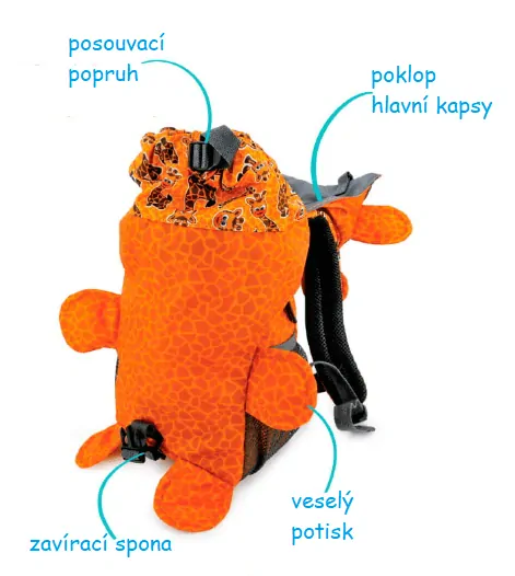 Hugger Animal Dětský batoh - Gerry Giraffe