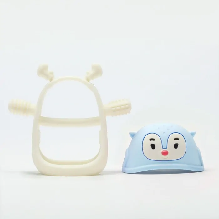 Smily Mia Sada kousátek Sob a Tučňák - Light blue