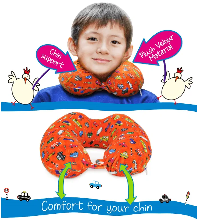 Hugger Ergonomický cestovní polštář - Baby Dinos