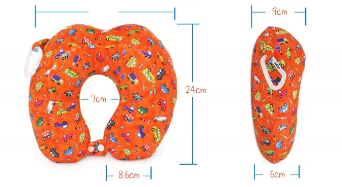 Hugger Ergonomický cestovní polštář - Baby Dinos