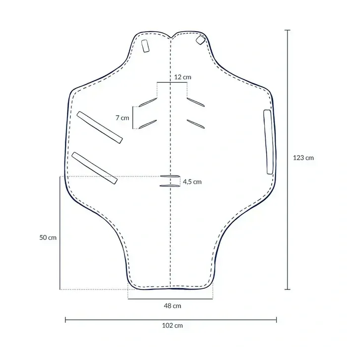 La Millou Zavinovací deka do autosedačky Botanical/Velvet khaki